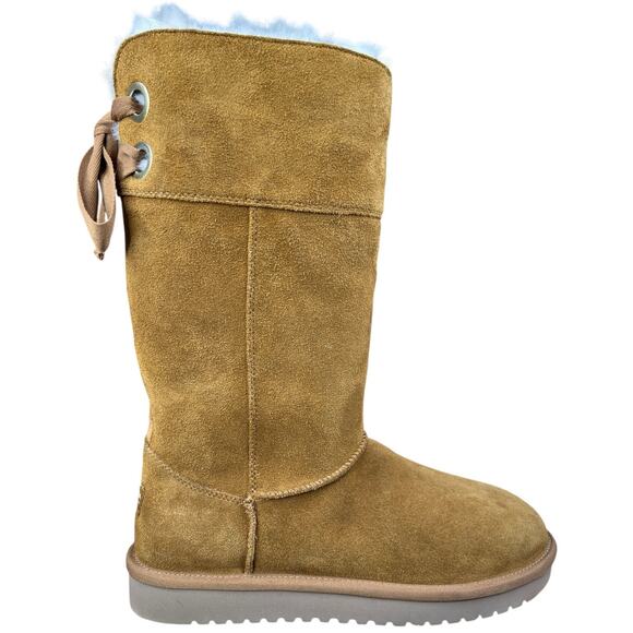 Koolaburra X UGG Women’s Andrah Tall Brown Suede Winter Boot Size US 10 - Picture 1 of 10